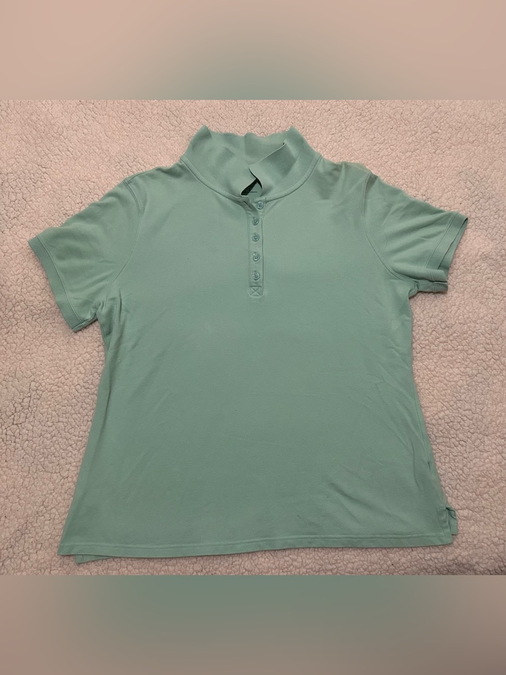 Croft & Barrow Seaform - Mint Green Short Sleeve Polo Top Shirt Kids L